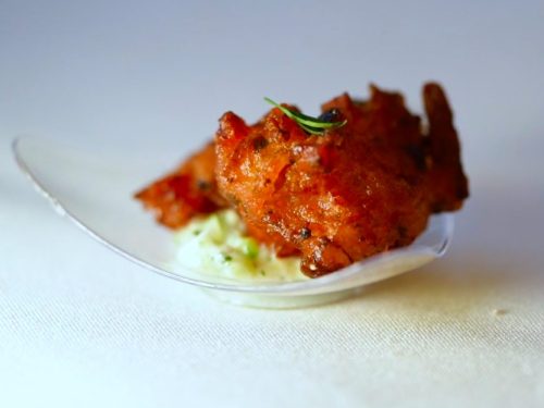 Santorini Tomato Fritters with Tzatziki