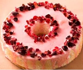Rose-scented Angel Food Cake 